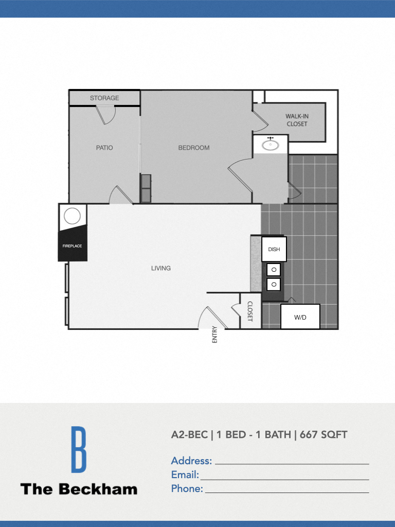 The Beckham A2 Floor Plan